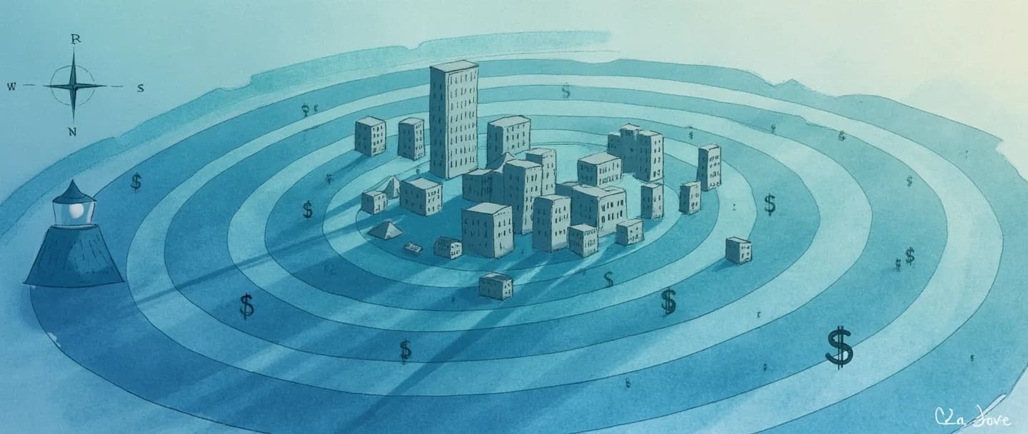 O que é zona de influência de mercado?