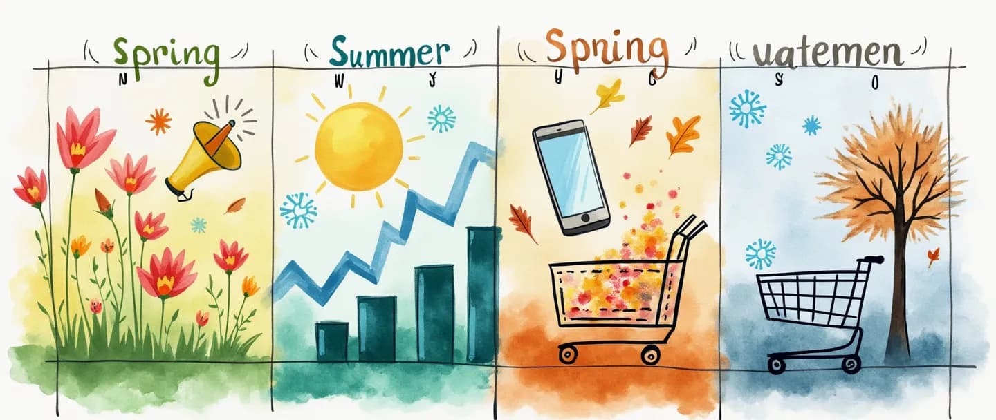 O que é sazonalidade de marketing?