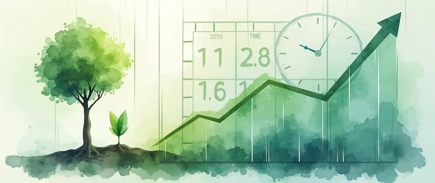 O que é taxa de crescimento anual?